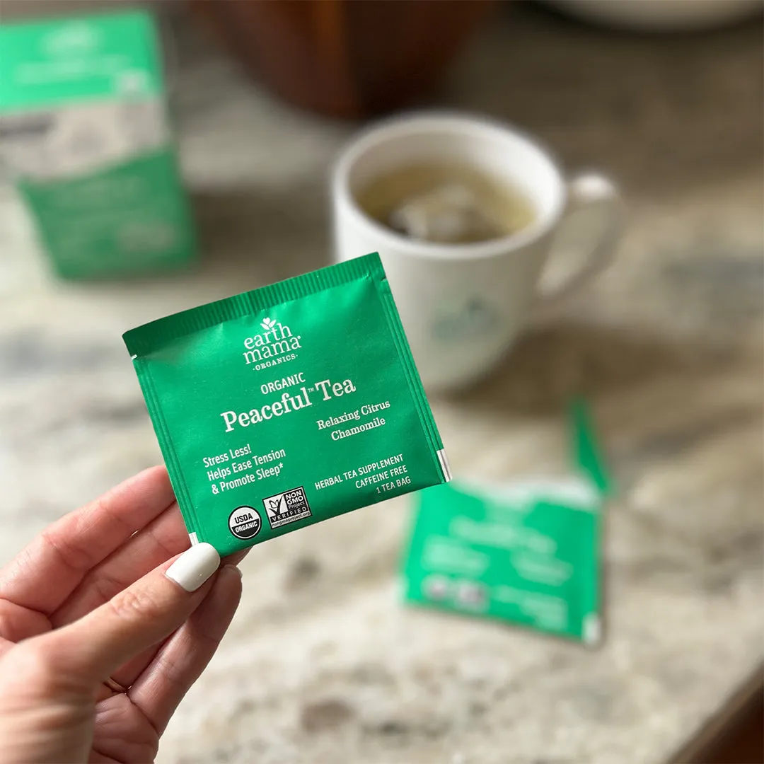 Earth Mama Organic Peaceful Tea örtte 16 tepåsar