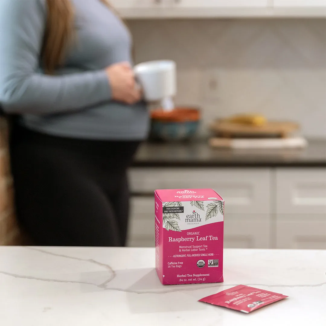 Earth Mama Organic Raspberry Leaf Tea ekologiskt hallonbladste 16 tepåsar