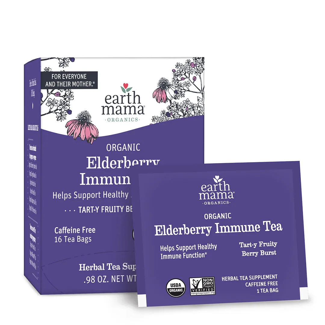 Earth Mama Elderberry Immune örtte fläder