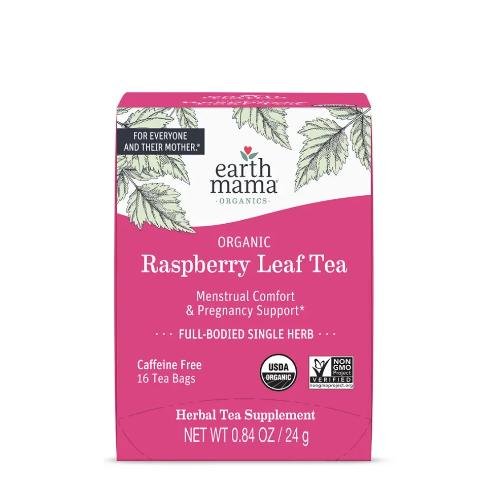 Earth Mama Organic Raspberry Leaf Tea ekologiskt hallonbladste 16 tepåsar
