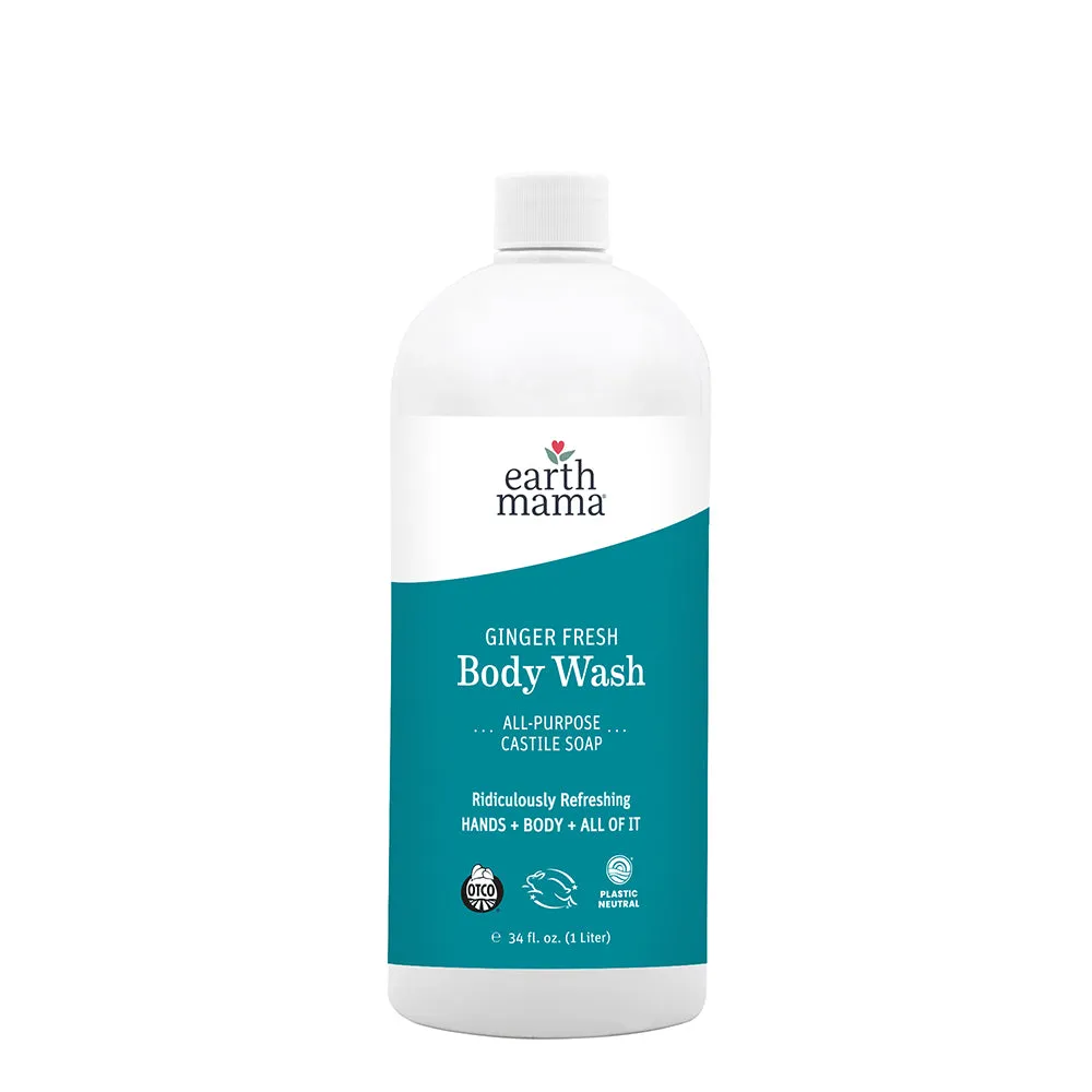Earth Mama Ginger Fresh Castile Body Wash kroppstvål