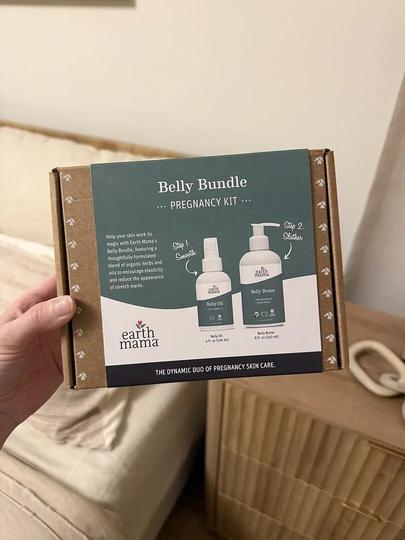 Earth Mama Belly Bundle Pregnancy Kit gravidset med Belly Butter och Belly Oil