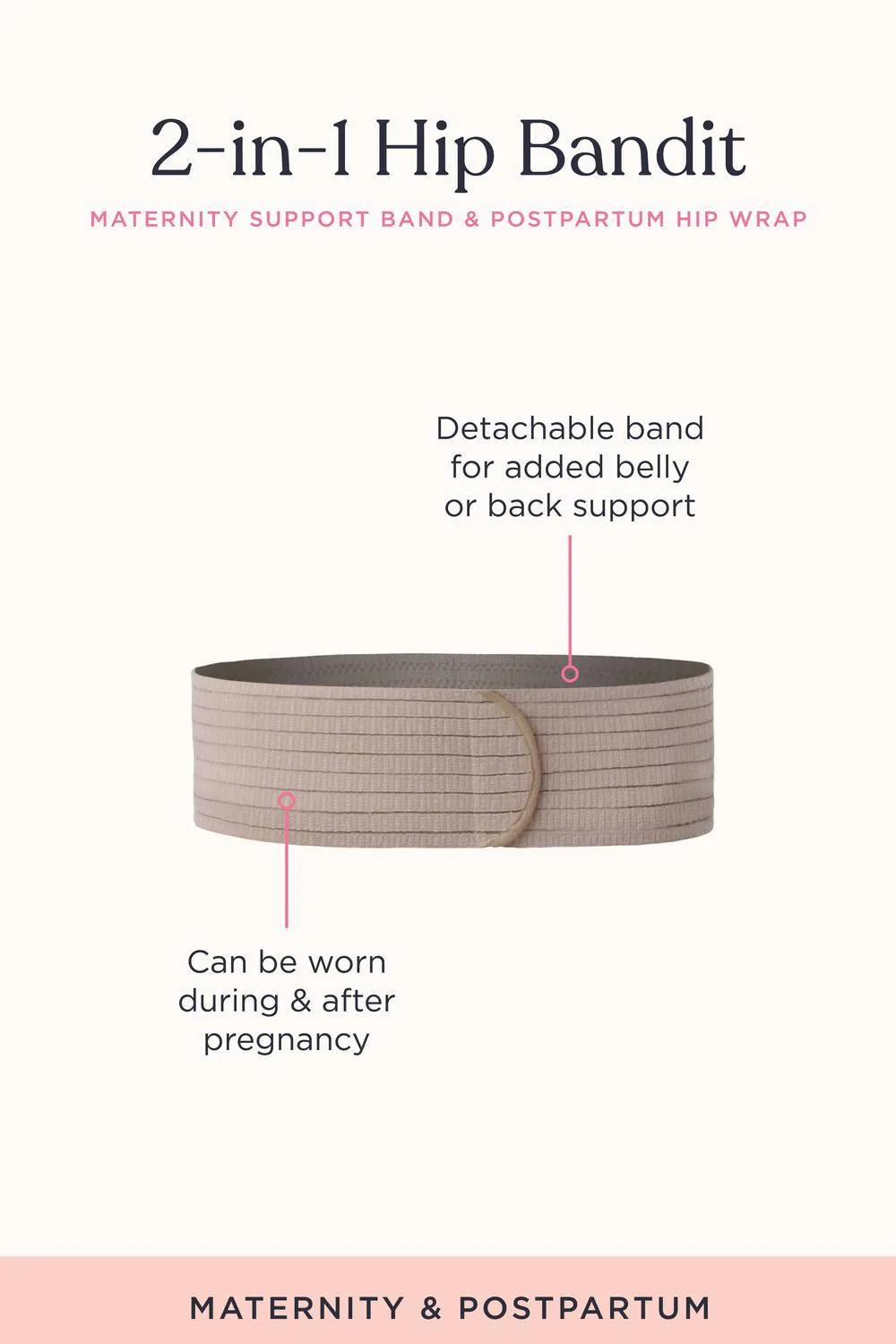 Belly Bandit 2-in-1 Hip Bandit gravidband