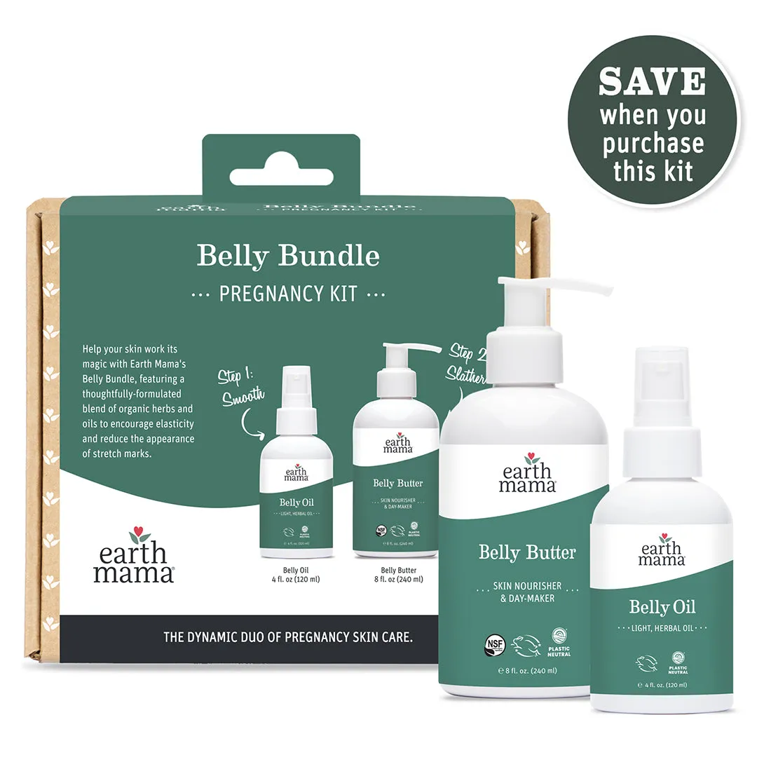 Earth Mama Belly Bundle Pregnancy Kit gravidset med Belly Butter och Belly Oil