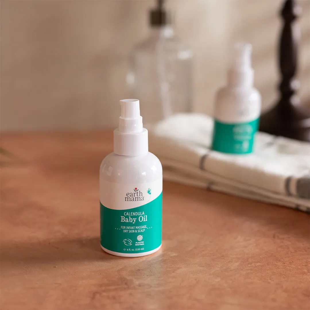 Earth Mama Calendula Baby Oil babyolja utan parfym