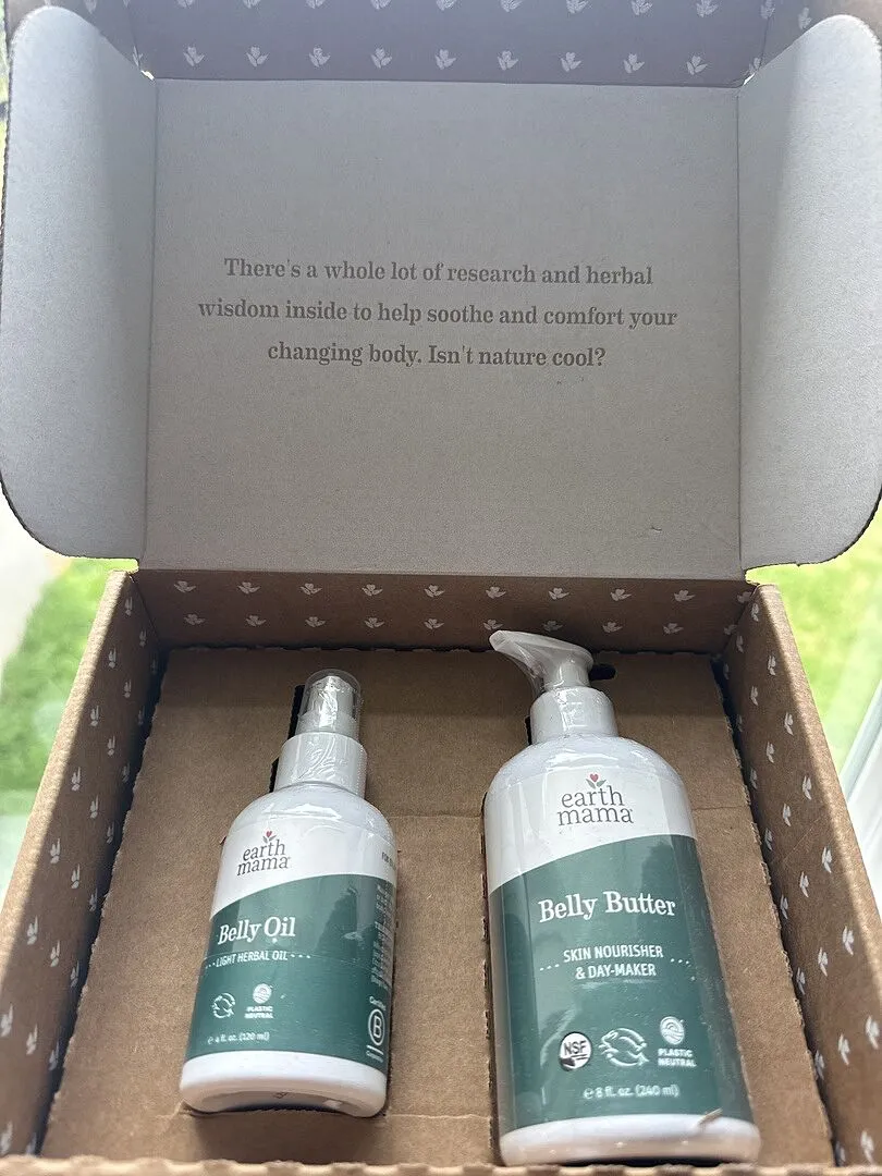 Earth Mama Belly Bundle Pregnancy Kit gravidset med Belly Butter och Belly Oil