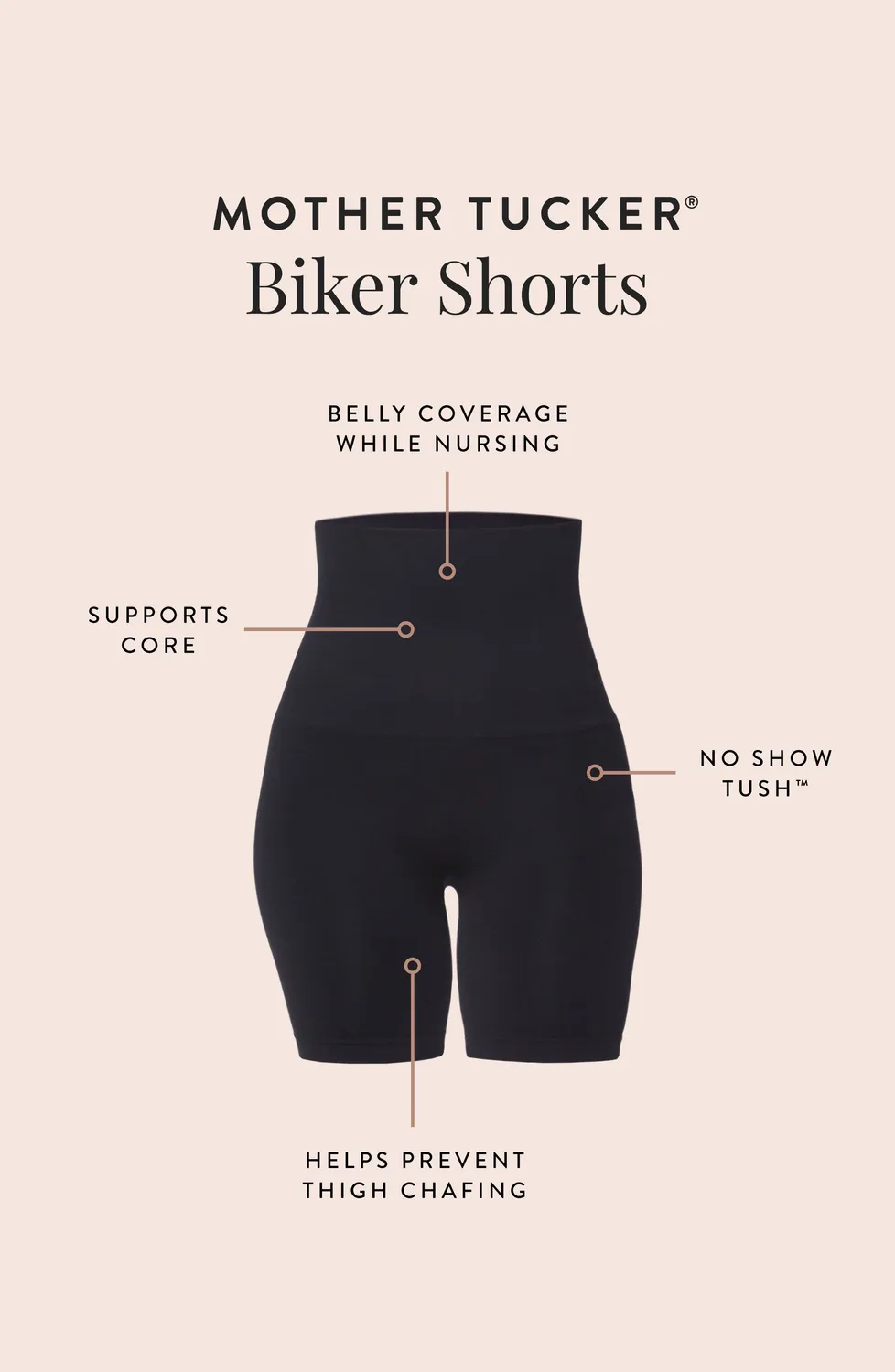 Belly Bandit Mother Tucker Postpartum Compression Biker Shorts kompressionsshorts