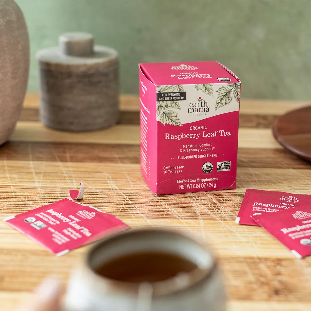Earth Mama Organic Raspberry Leaf Tea ekologiskt hallonbladste 16 tepåsar