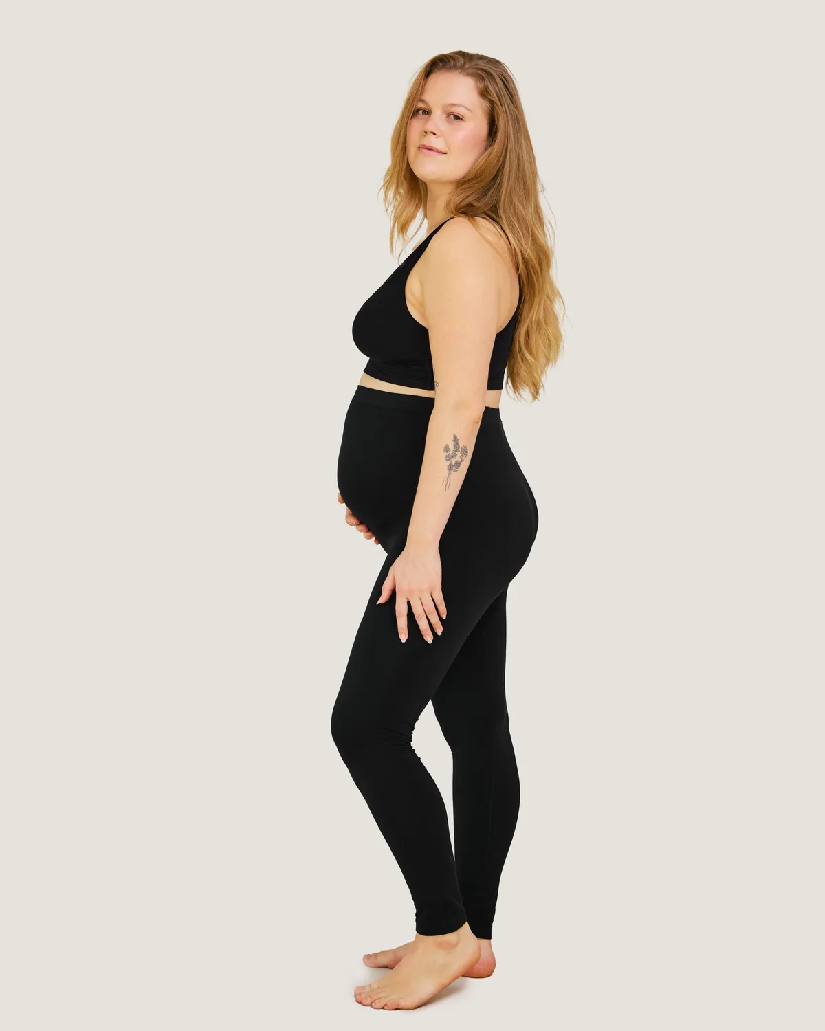 Carriwell Graviditetsleggings Seamless Mjukt Stöd