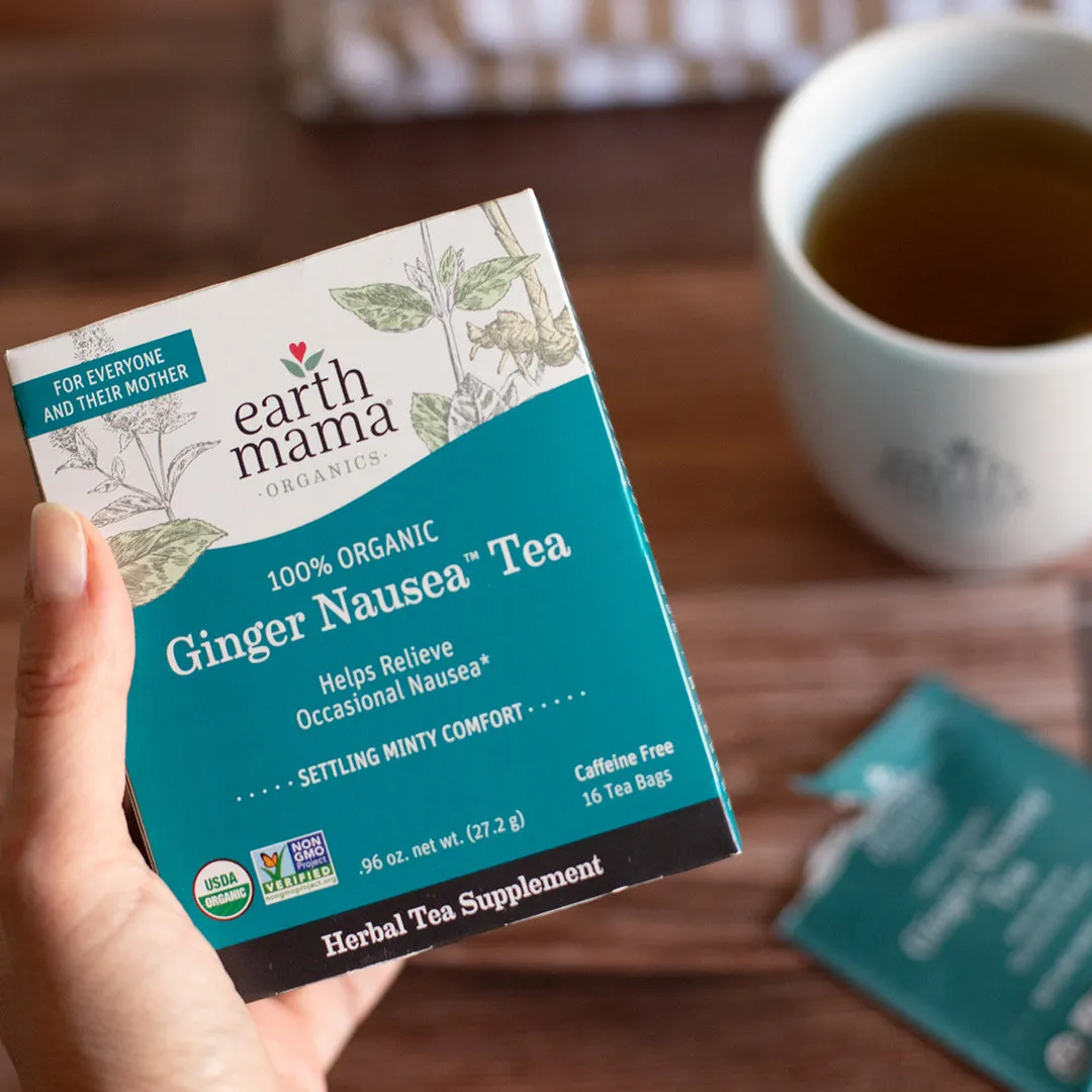 Earth Mama Organic Ginger Nausea Tea ingefärste 16 tepåsar