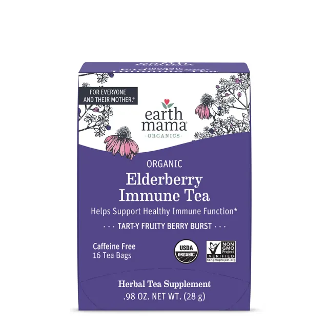 Earth Mama Elderberry Immune örtte fläder