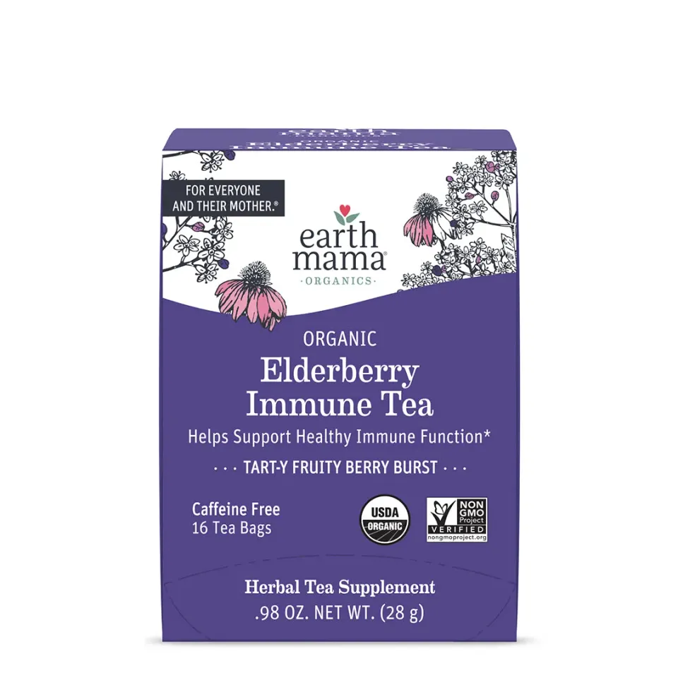 Earth Mama Elderberry Immune örtte fläder