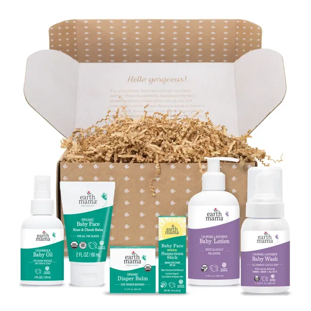 Earth Mama Baby Love hudvårdsset baby presentkit