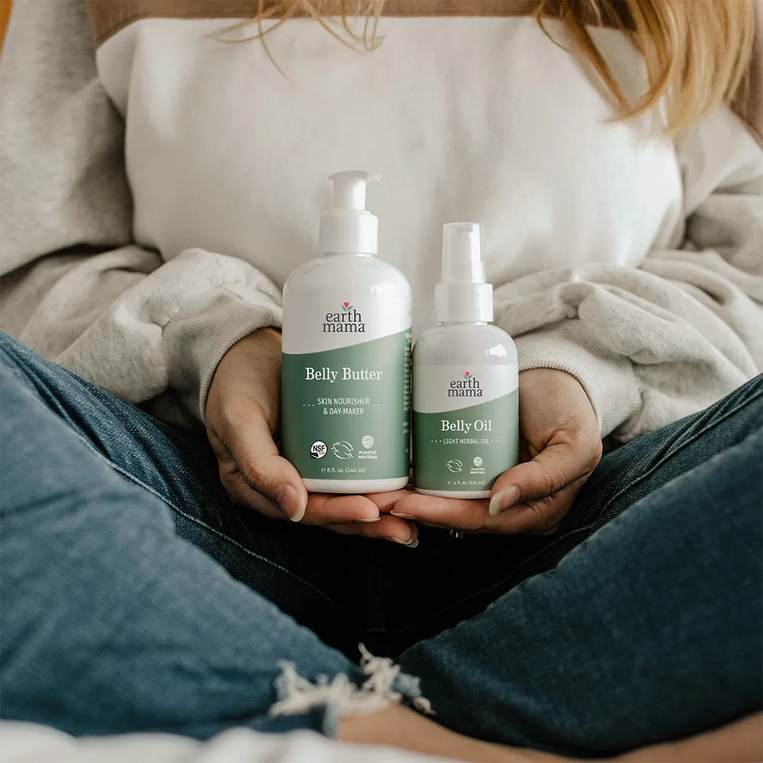 Earth Mama Belly Bundle Pregnancy Kit gravidset med Belly Butter och Belly Oil