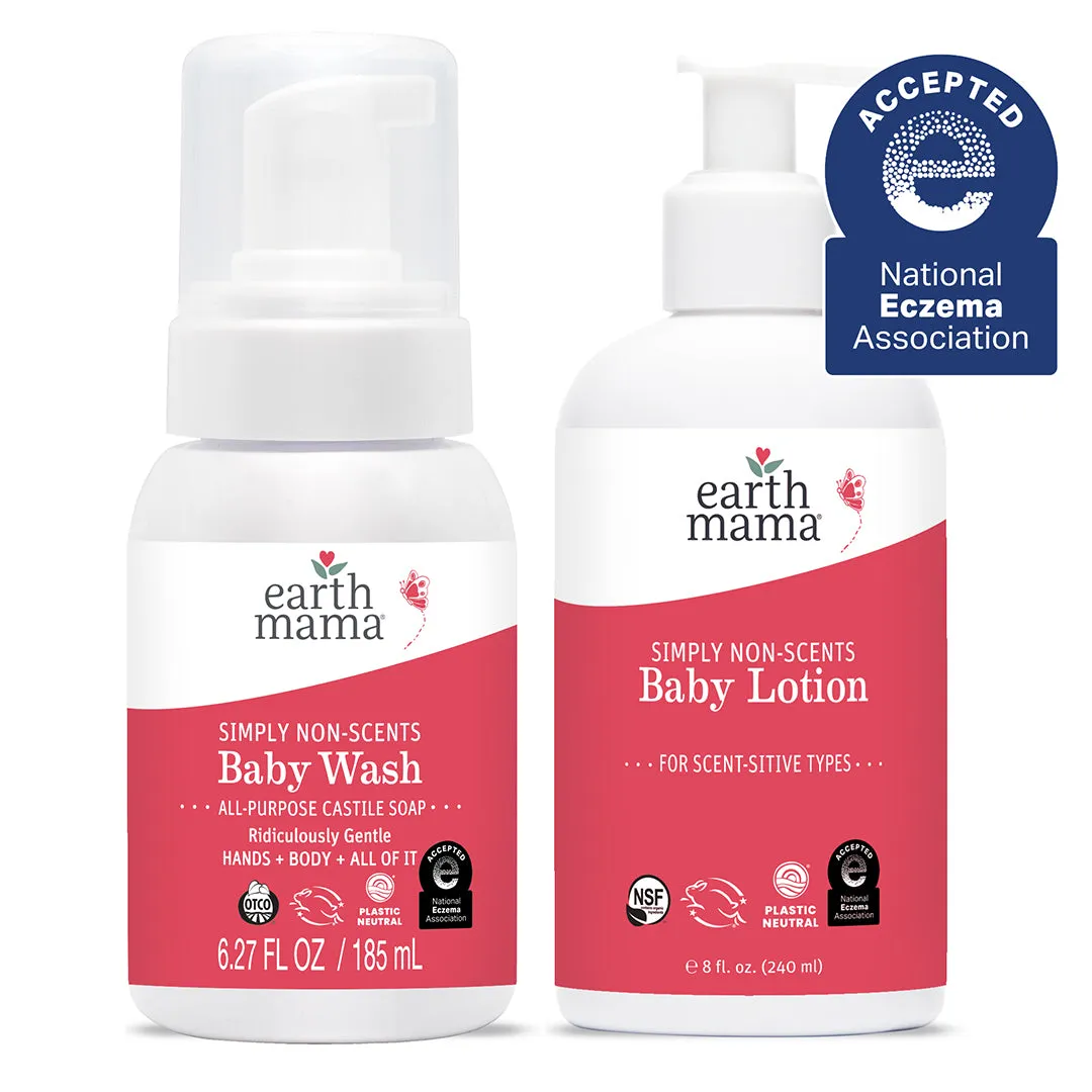 Earth Mama babytvål och lotion set