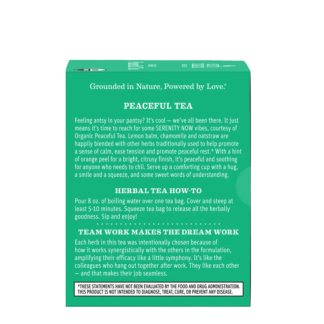 Earth Mama Organic Peaceful Tea örtte 16 tepåsar