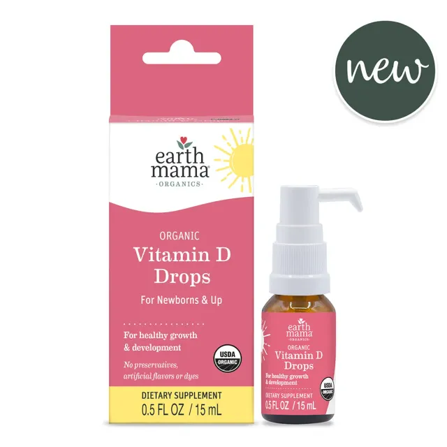 Earth Mama D-vitamin droppar baby ekologisk