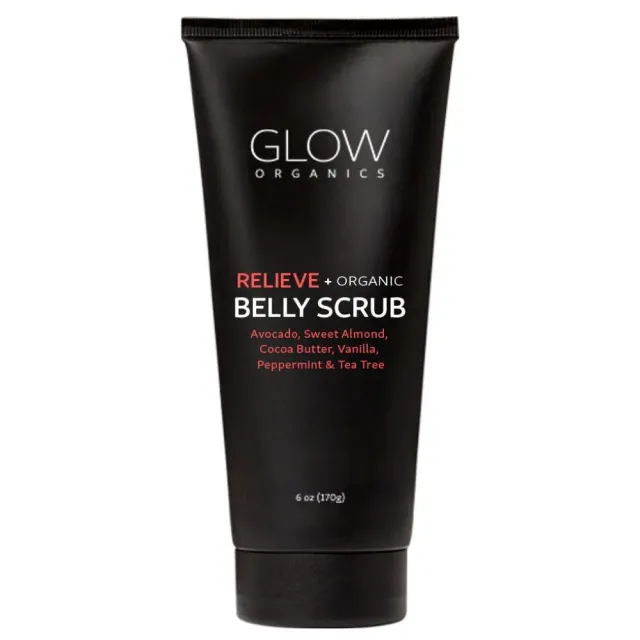 Glow Organics Tummy magskrubb ekologisk socker