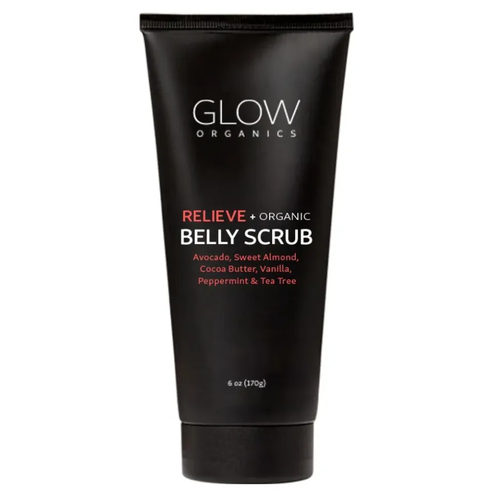 Glow Organics Tummy magskrubb ekologisk socker