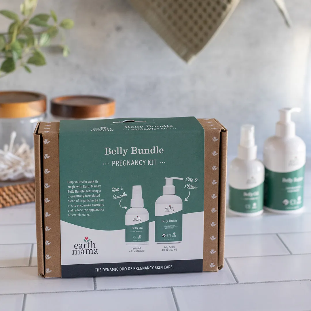 Earth Mama Belly Bundle Pregnancy Kit gravidset med Belly Butter och Belly Oil