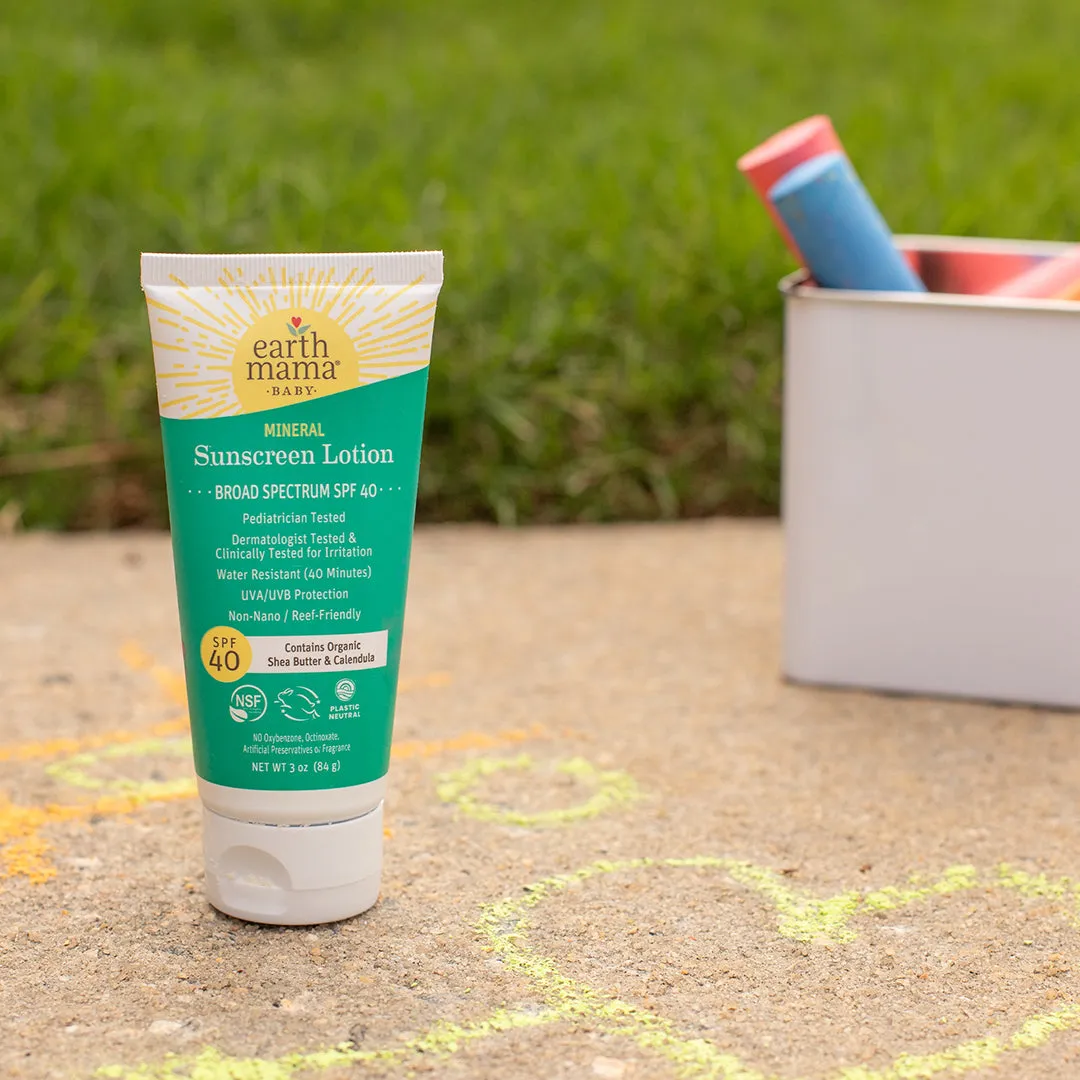 Earth Mama Baby Mineral Sunscreen Lotion SPF 40 mineralsolkräm baby