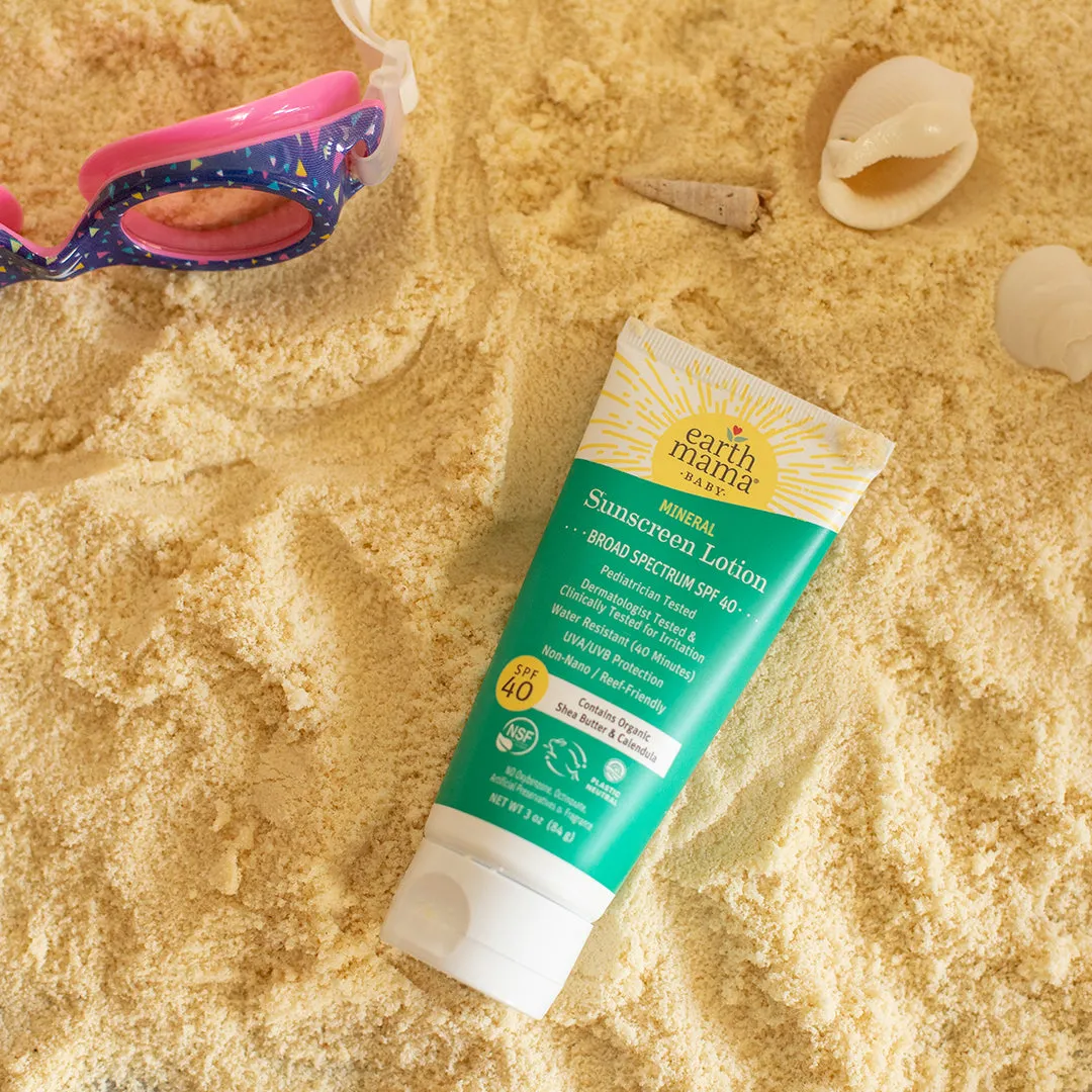 Earth Mama Baby Mineral Sunscreen Lotion SPF 40 mineralsolkräm baby