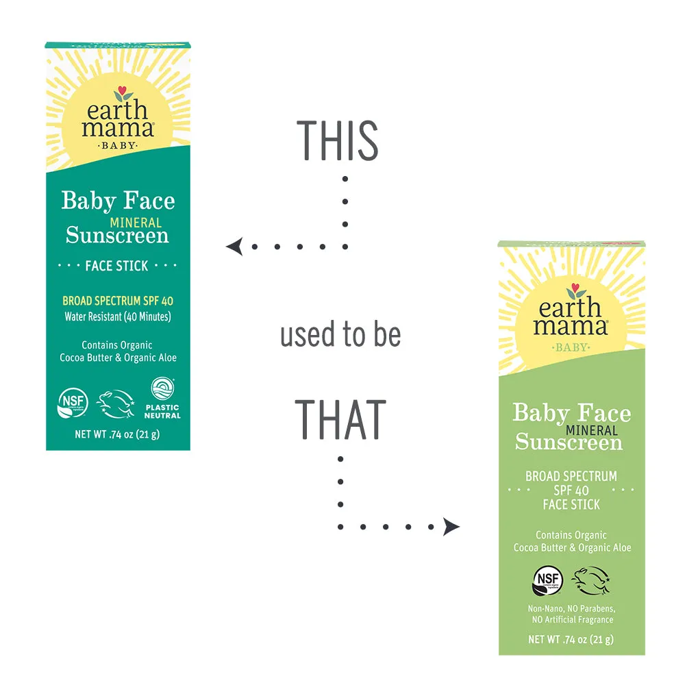 Earth Mama Twice as Nice Baby Mineral Sunscreen Set mineral solskydd SPF 40