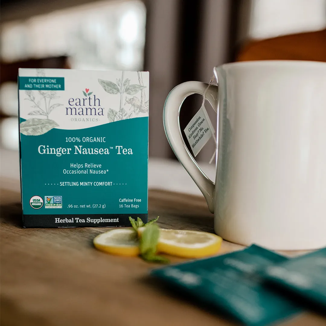 Earth Mama Organic Ginger Nausea Tea ingefärste 16 tepåsar