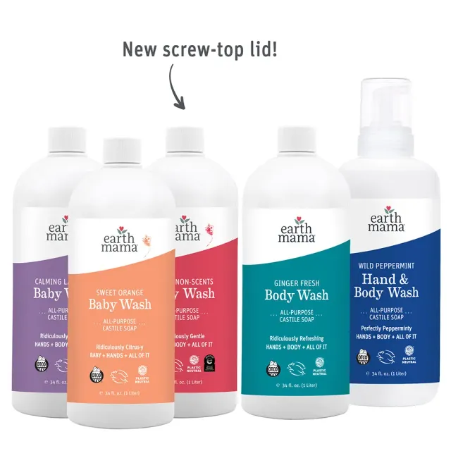 Earth Mama Castile Soap Refill flytande tvål