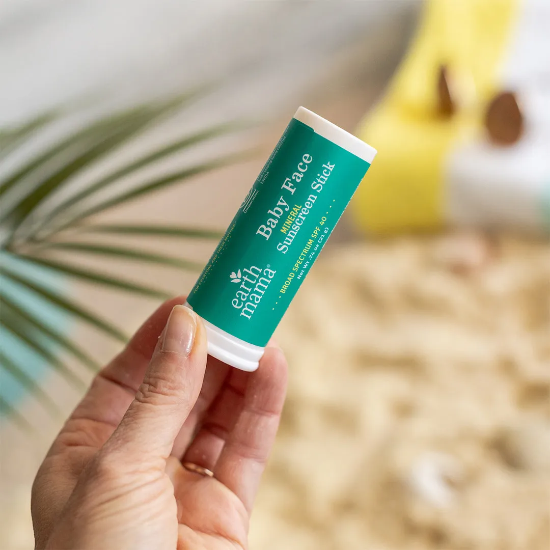 Earth Mama Baby Face solstift SPF 40 mineral