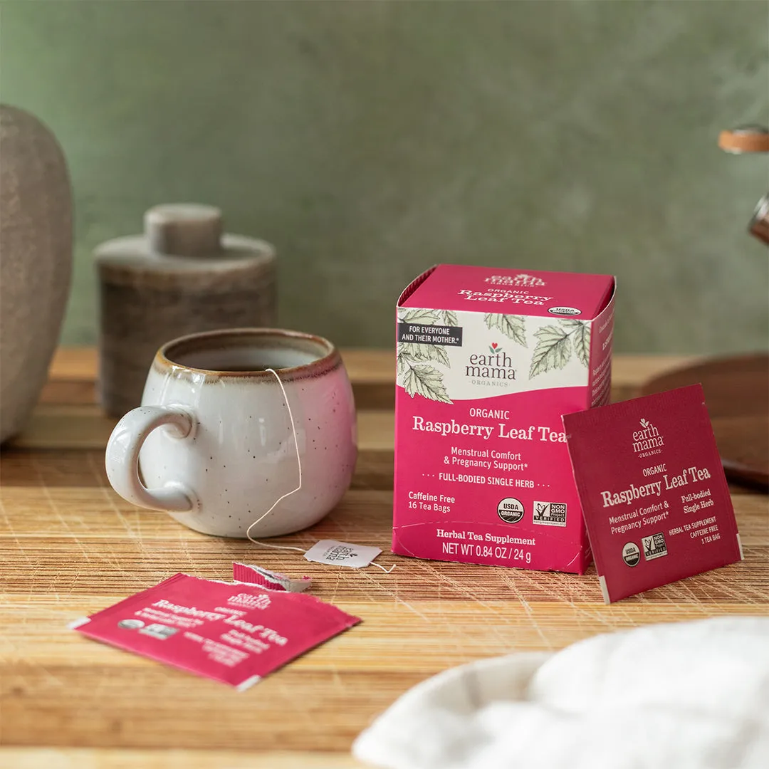 Earth Mama Organic Raspberry Leaf Tea ekologiskt hallonbladste 16 tepåsar