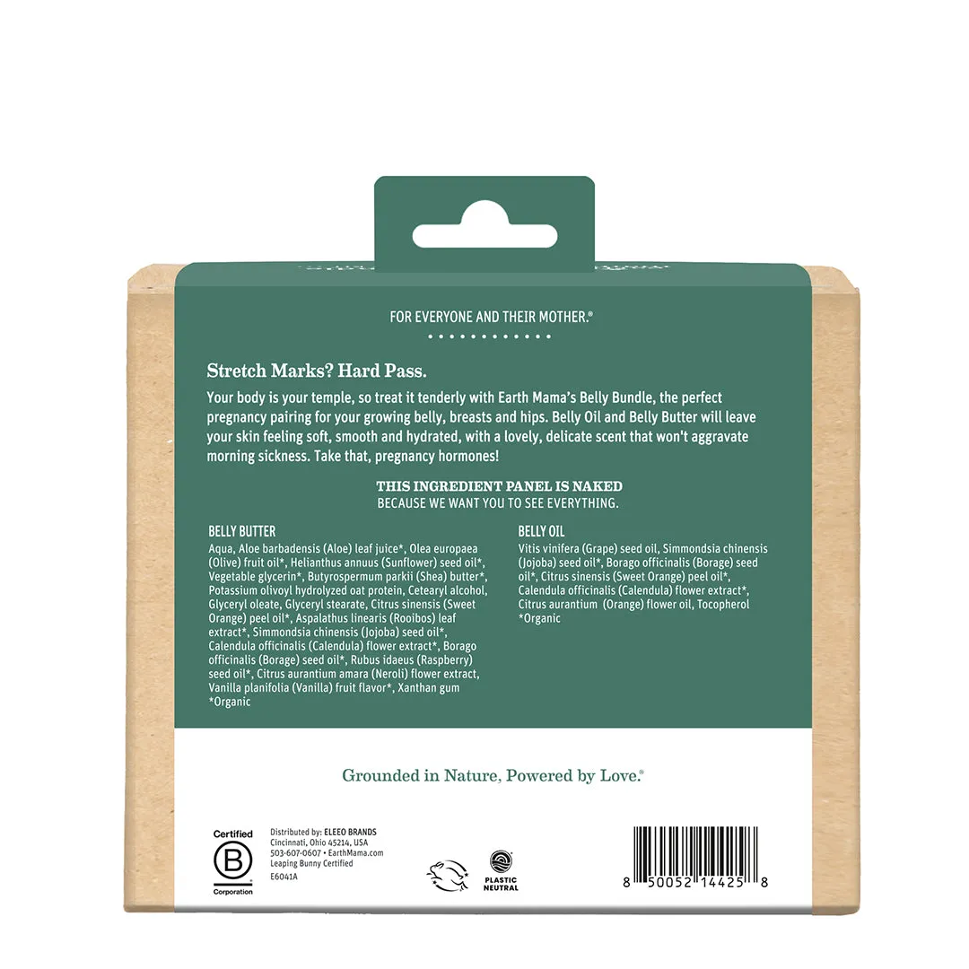 Earth Mama Belly Bundle Pregnancy Kit gravidset med Belly Butter och Belly Oil