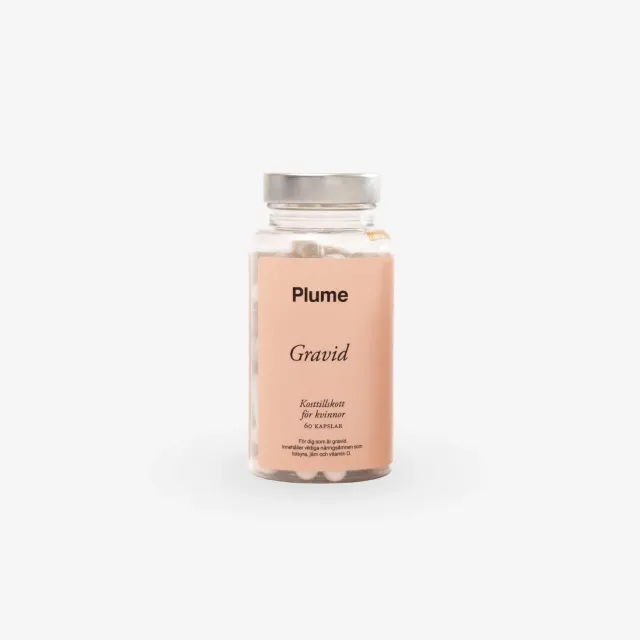 Plume Gravid kosttillskott 60 kapslar med folsyra