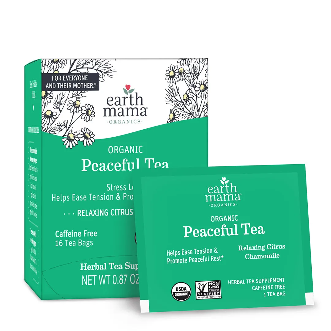 Earth Mama Organic Peaceful Tea örtte 16 tepåsar