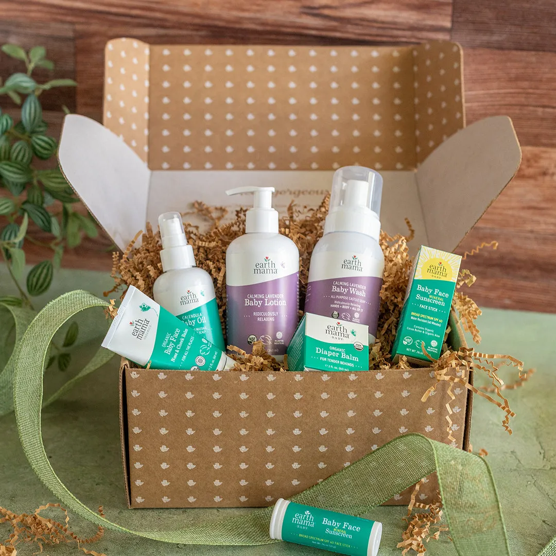 Earth Mama Baby Love hudvårdsset baby presentkit