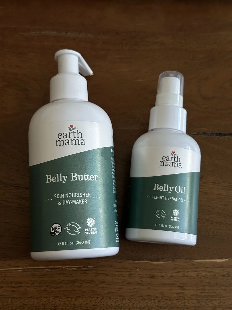 Earth Mama Belly Bundle Pregnancy Kit gravidset med Belly Butter och Belly Oil