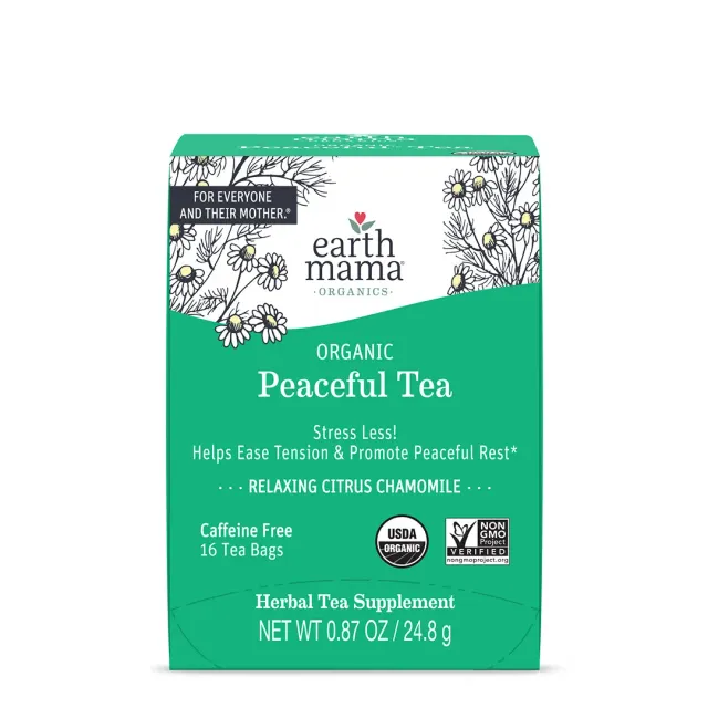 Earth Mama Organic Peaceful Tea örtte 16 tepåsar