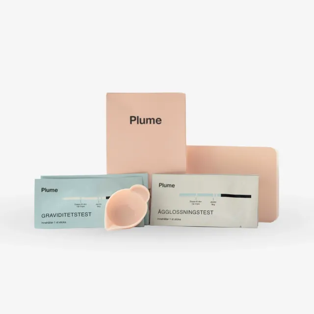 Plume Ägglossning Graviditetstest testkit 30 tester + kopp