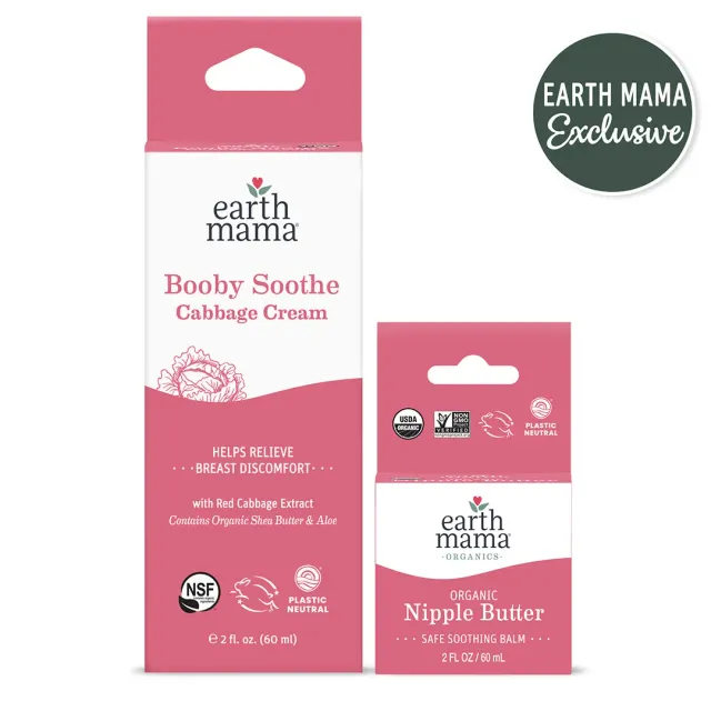 Earth Mama amningskit med bröstvårtskräm 2-delar